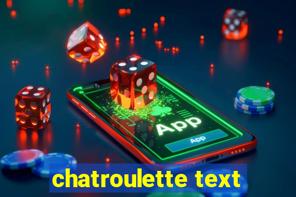 chatroulette text